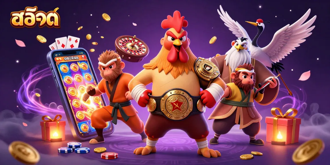 Win big with สล็อต as a Muay Thai rooster, Shaolin monkey, and wise crane master explore dynamic casino elements.