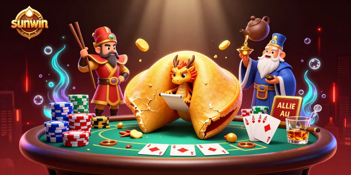Engage in thrilling poker excitement with sunwin's golden dragon and fortune cookie!