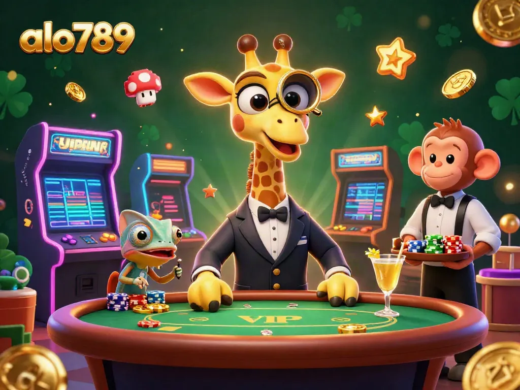 Experience the excitement of alo789 with vibrant characters and casino-themed elements.