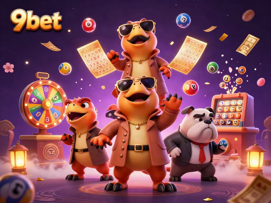 Engage thrillingly with 9bet's exciting casino illustration, raptors and games abound!