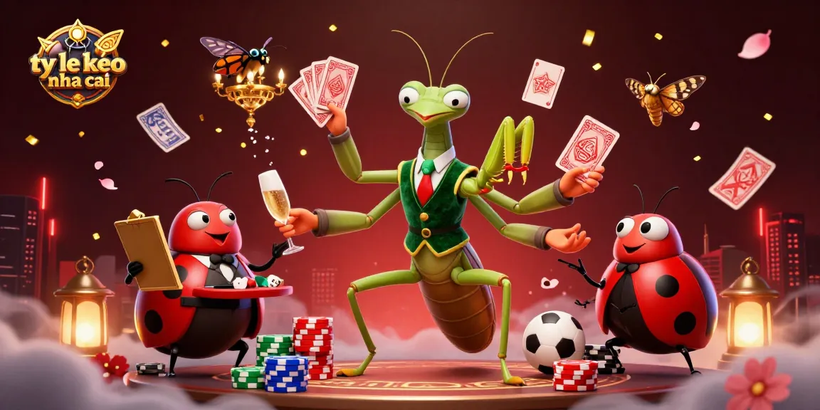 Experience the excitement of ty le keo nha cai with a vibrant casino scene featuring dynamic characters.
